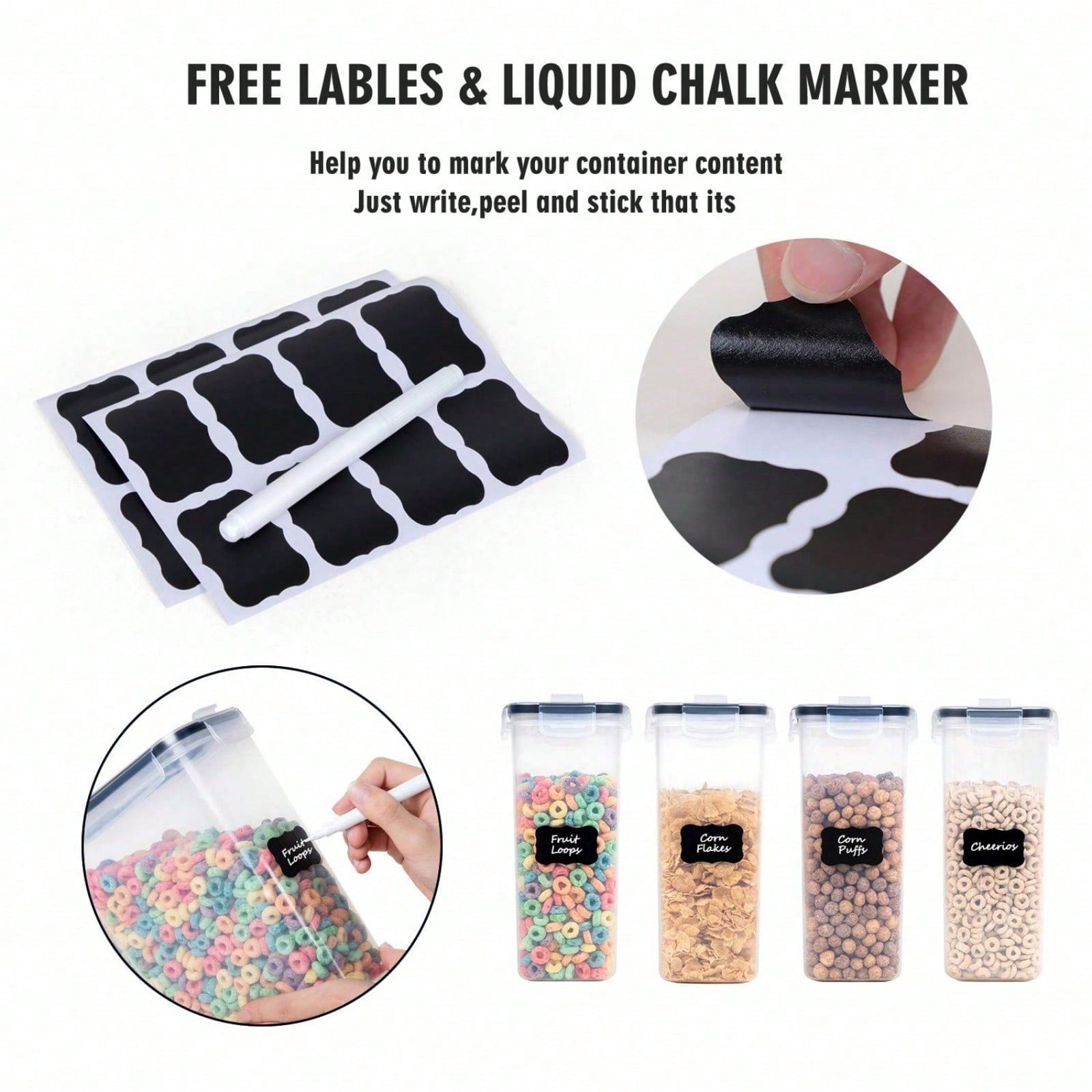 4 Pack Airtight Cereal & Dry F - Kitchen Gadgets Organizer review and price