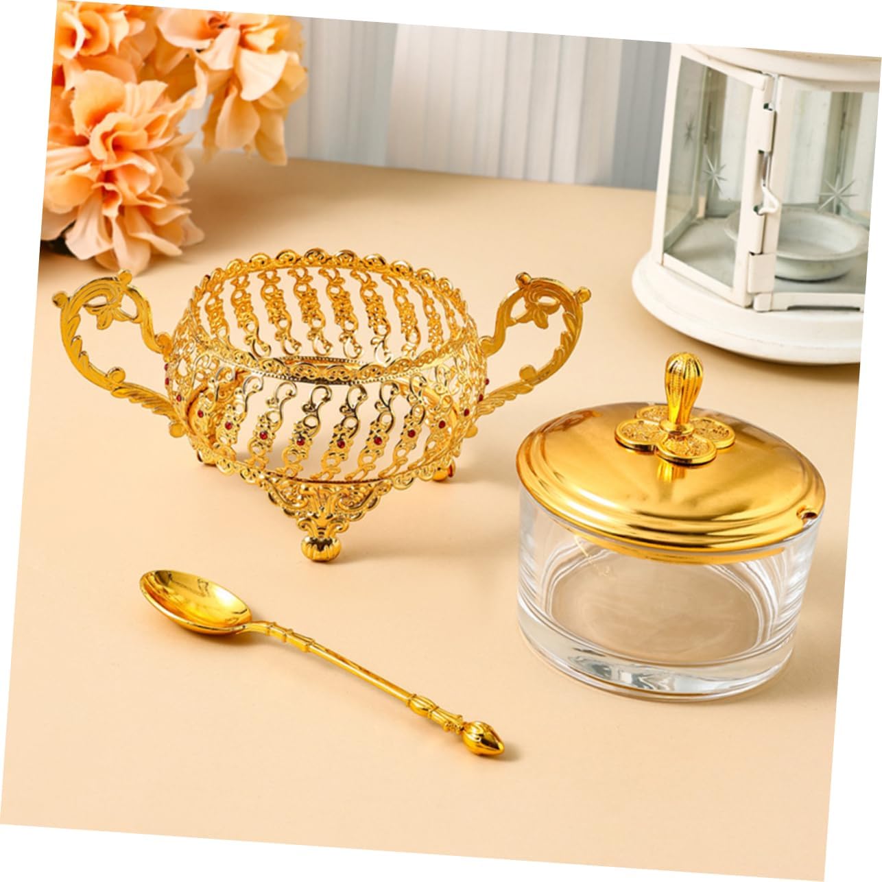Sugar Bowl with Lid and Spoon  - Kitchen Gadgets Gold review and price
